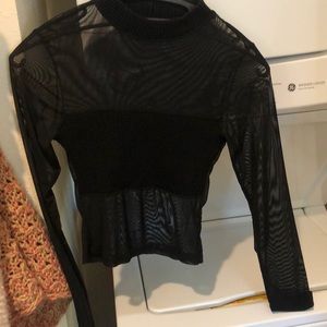 Mesh crop top